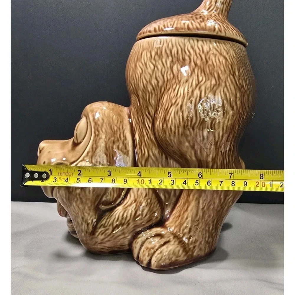 Vintage 1970s McCoy USA 0272 Hound Dog PUPPY CookieJar/Dog Treats Jar